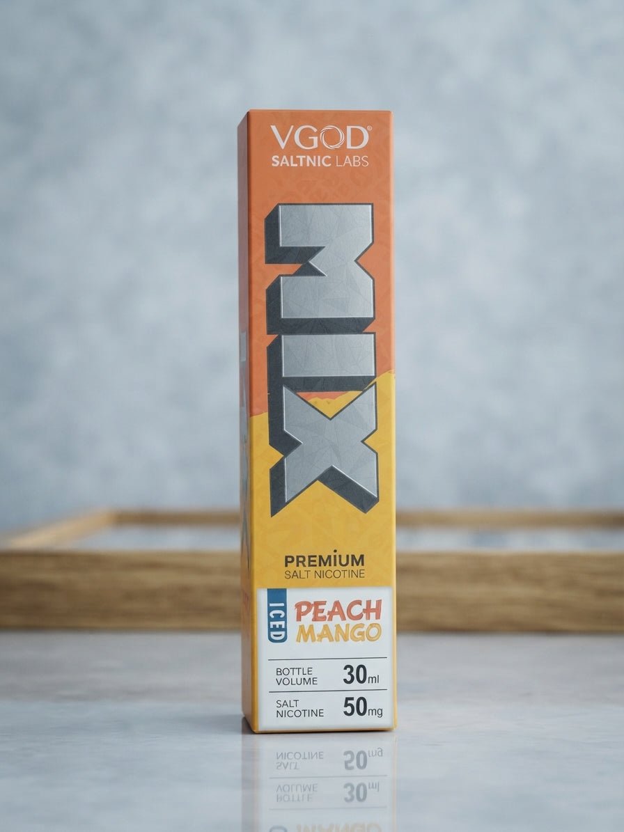 VGOD SaltNic Labs E-Juice Iced Peach Mango 50mg